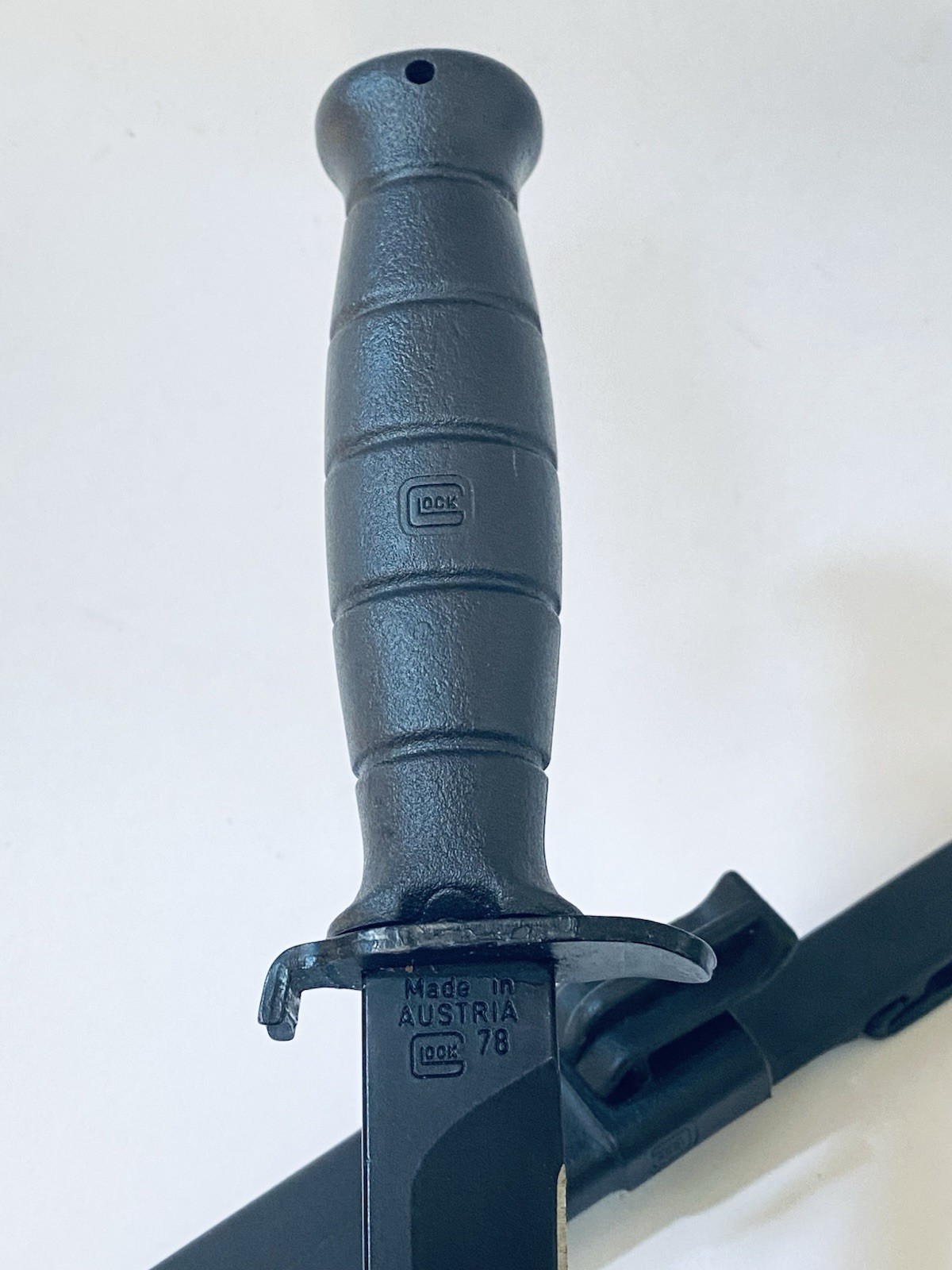 Glock 78 Knife Field Black FM 78 Model 12161 FM78 Snap In Hard Sheath Bayonet