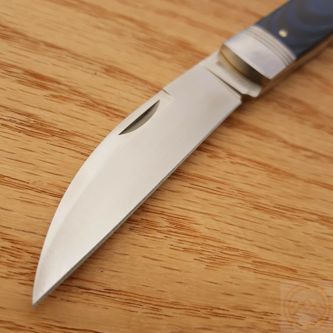 Rough Ryder Denim Folding Knife 2.88″ Stainless Steel Blade Micarta Handle 2181