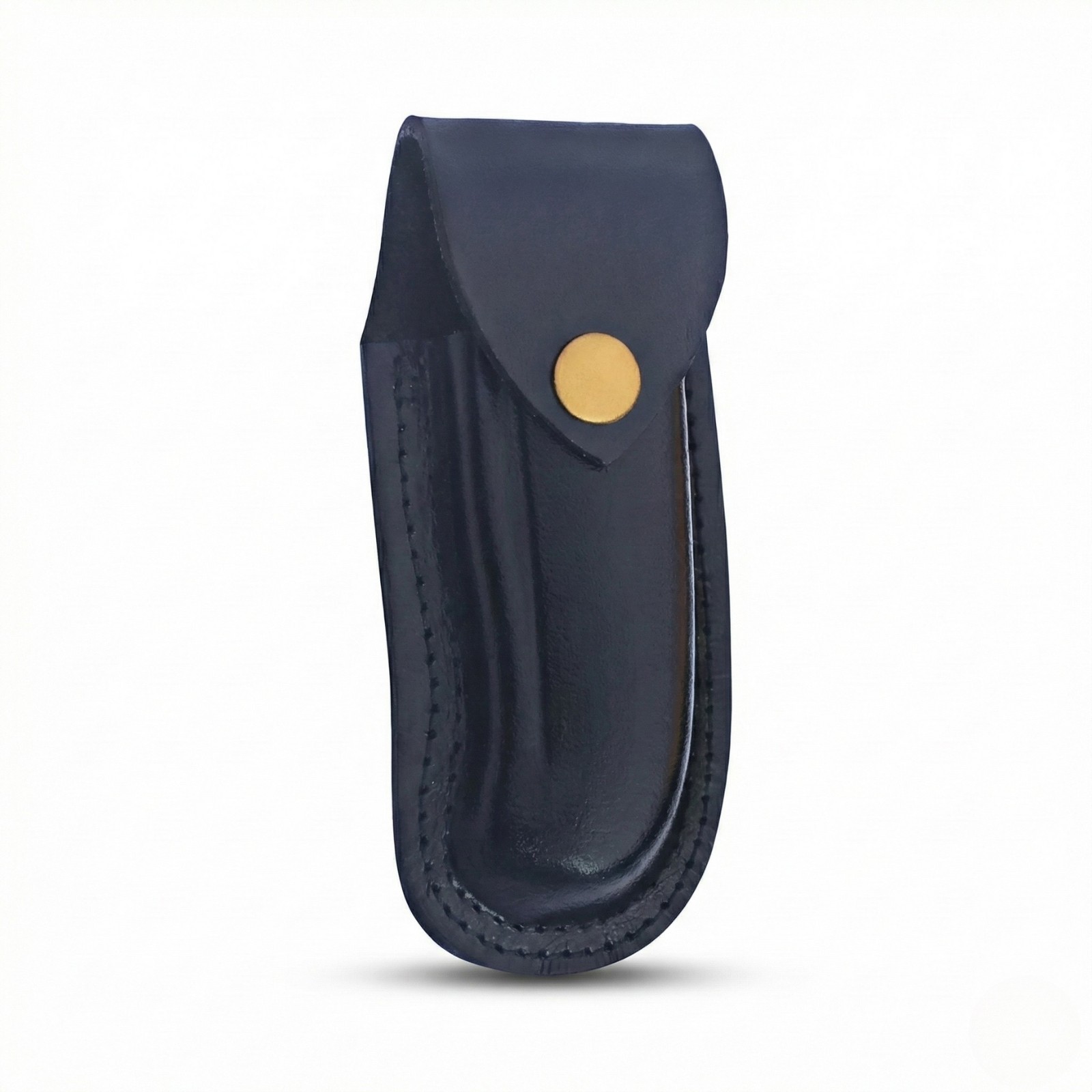 Black Leather Folding Knife Belt Sheath EDC Pouch Tactical Buck 110