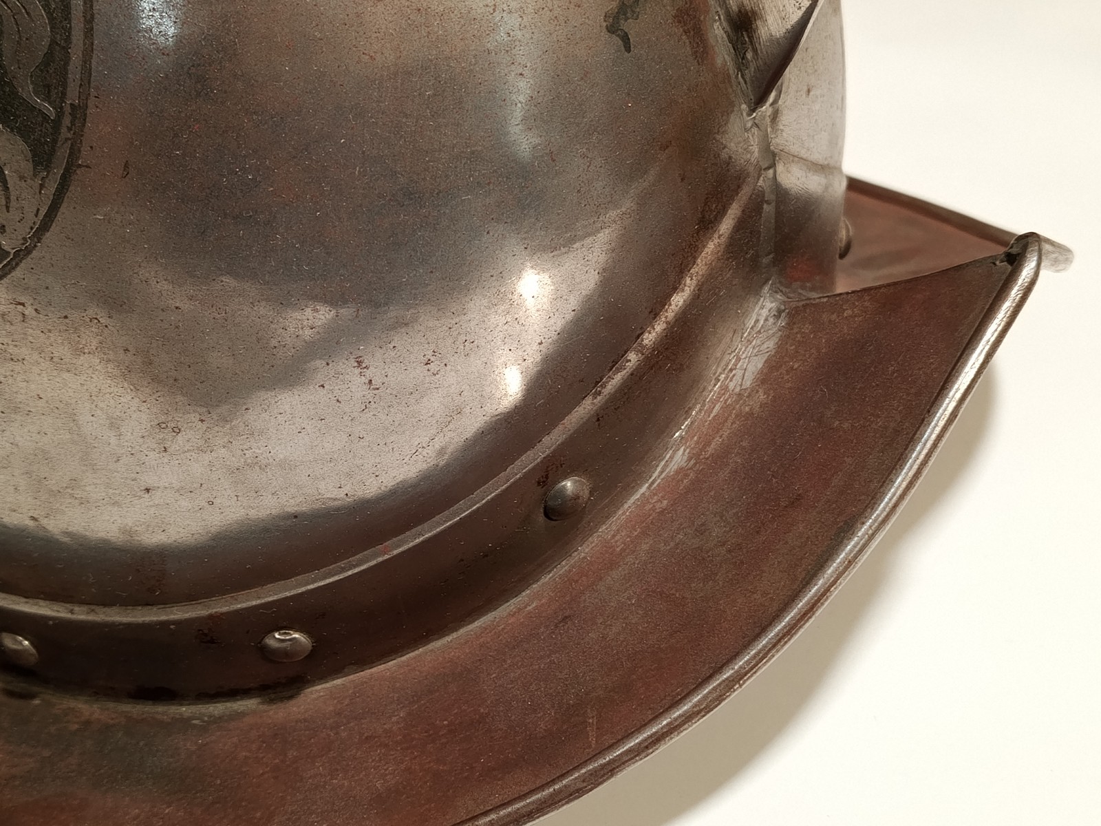 Reproduction Spanish Conquistador Helmet Etched Steel Morion Style Decor