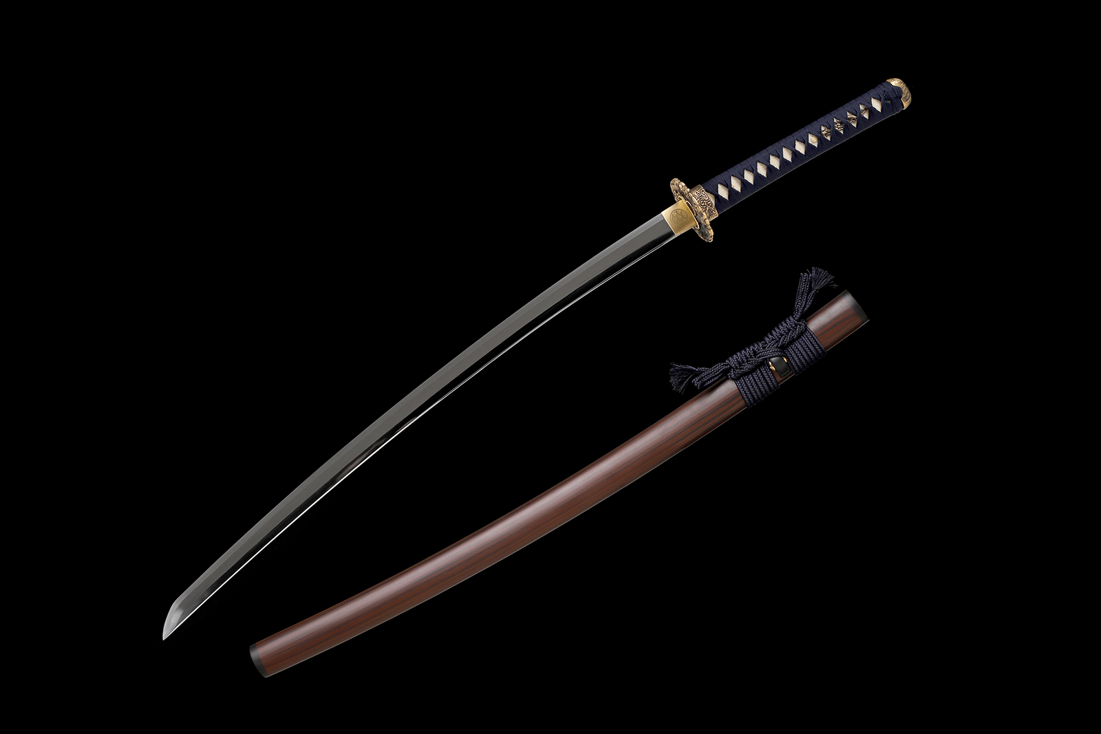 Katana Sword Clay Tempered L6 Steel Suguha Hamon (直刃) Samurai Sword Full Tang