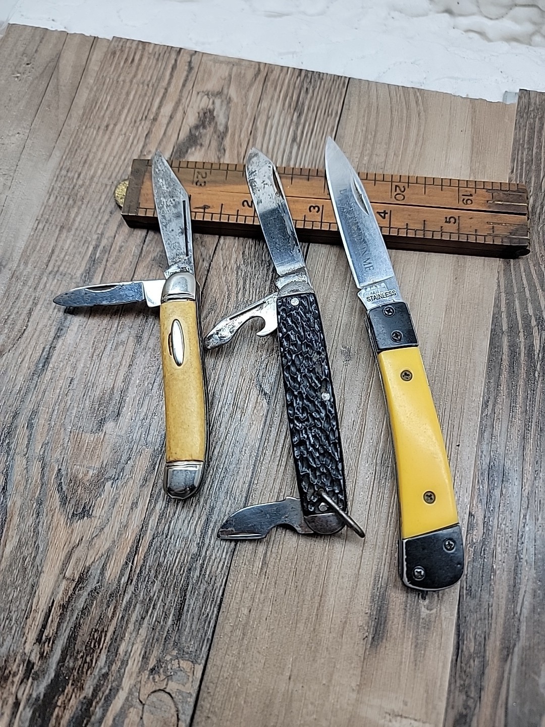 VIntage Pocket Knife Lot Imperial Ireland Multi-tool USA Don’t Tread On Me China