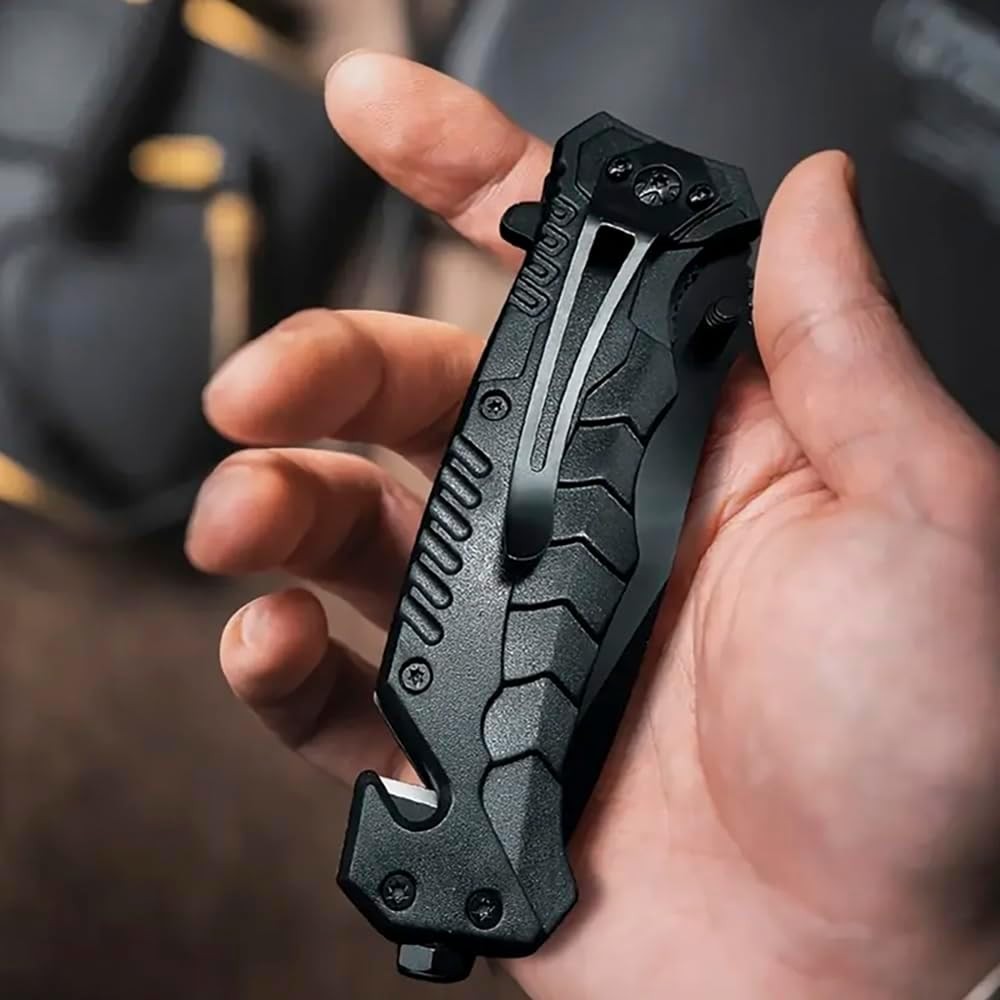 Outdoor Knife Folding Knife Spring Open Assist Survival Hunting Tactical Knife