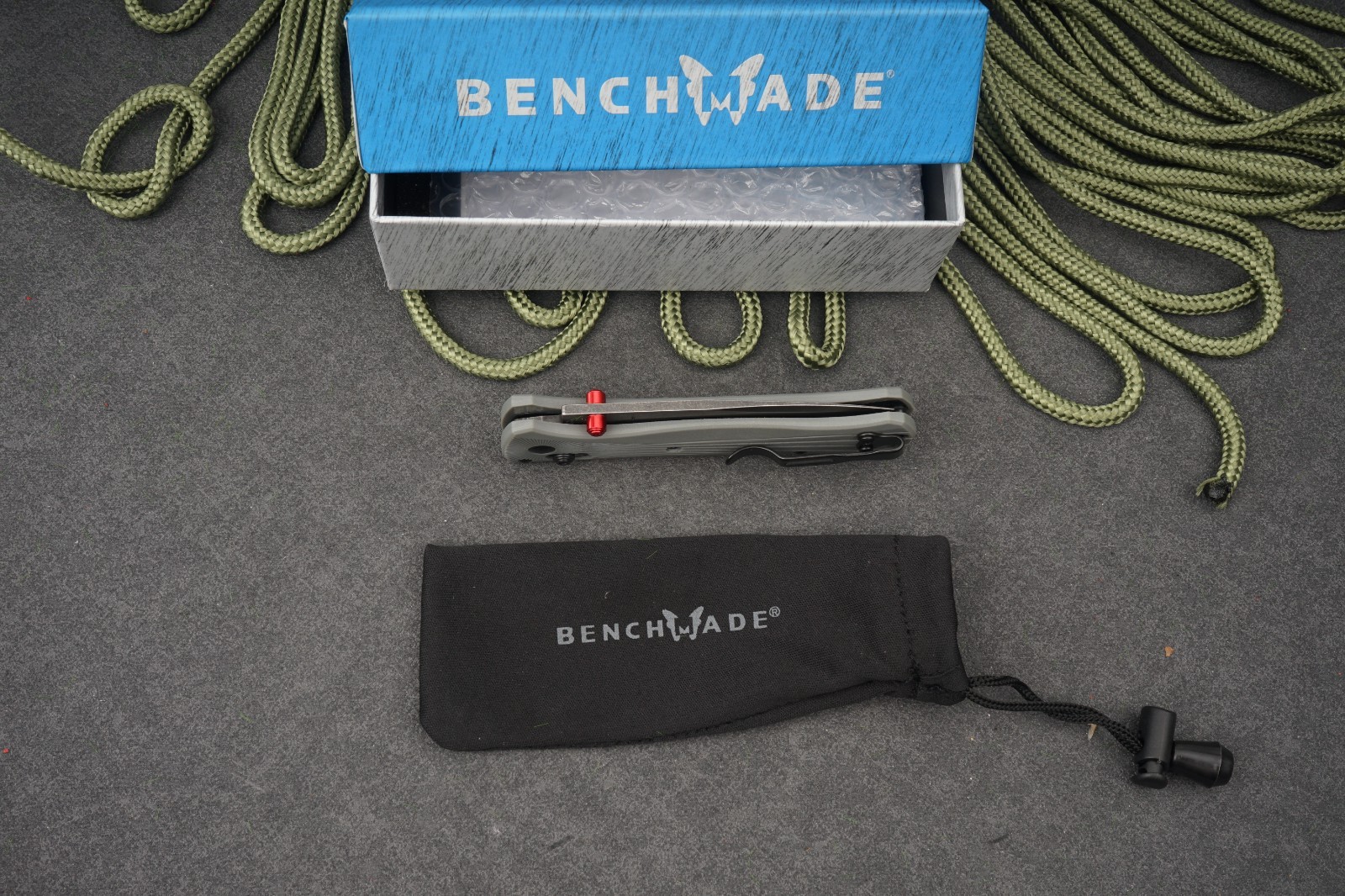 Benchmade 535BK-4 Bugout Gray Aluminum Handle M390 Stainless Steel Knife