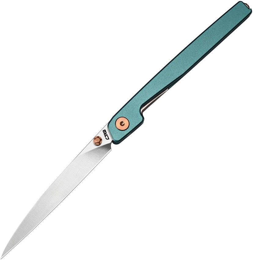 CJRB Lanky Linerlock Blue Aluminum Folding AR-RPM9 Pocket Knife 1965BU