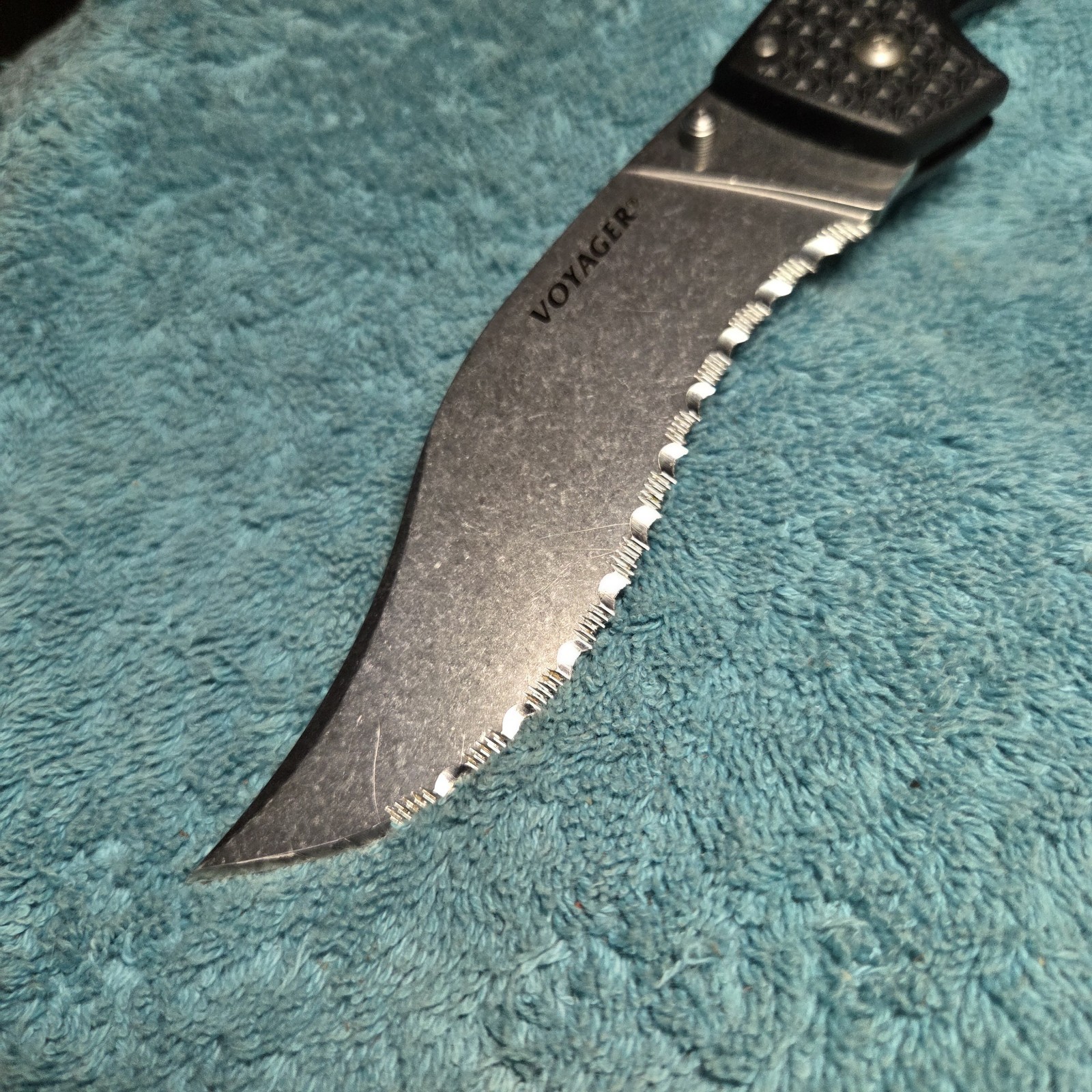 Cold Steel XL Voyager Folding Knife 5.5″ AUS-10A Steel Blade Griv-Ex Handle