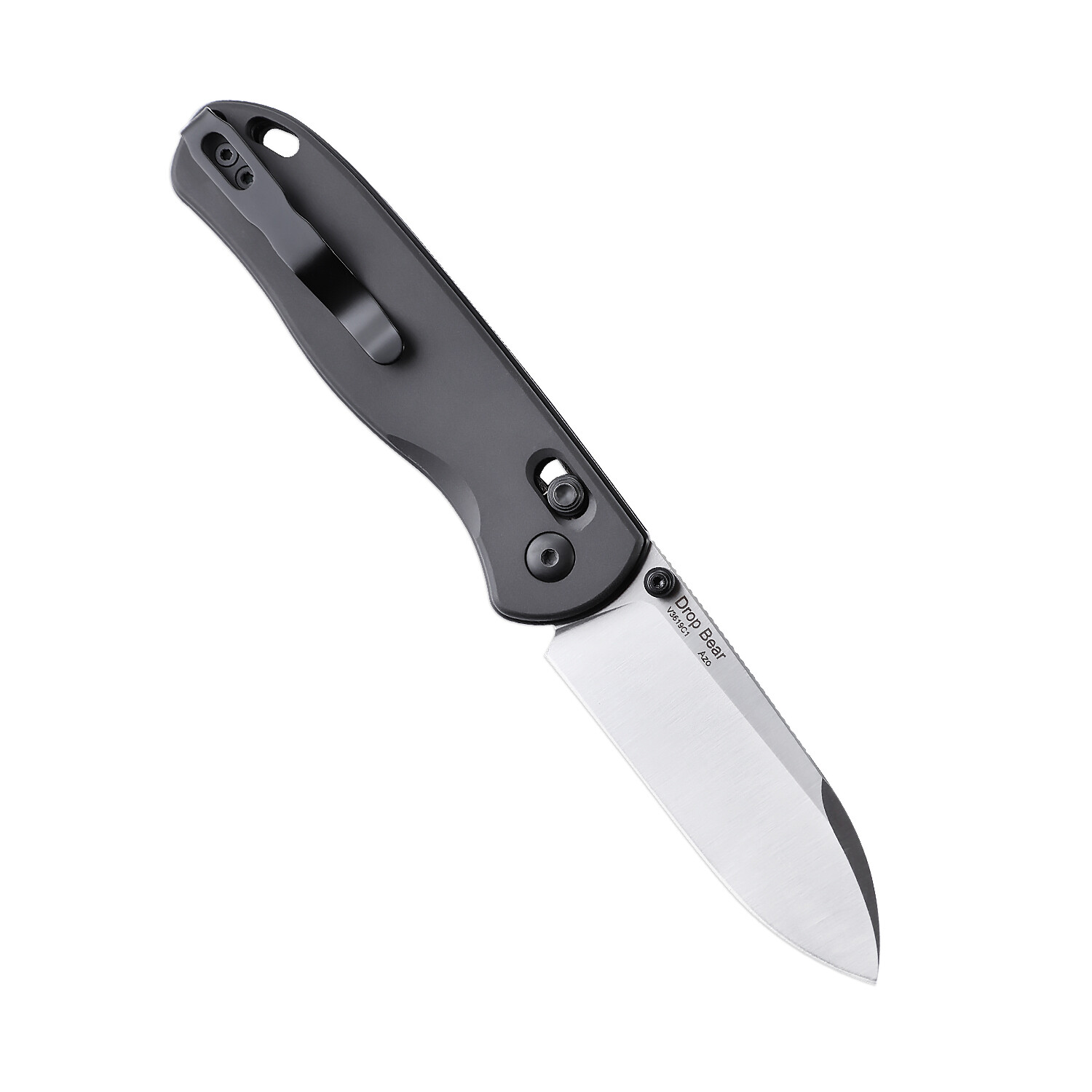 Kizer Drop Bear EDC Knife Gray Aluminium Handle 154CM Steel V3619C1