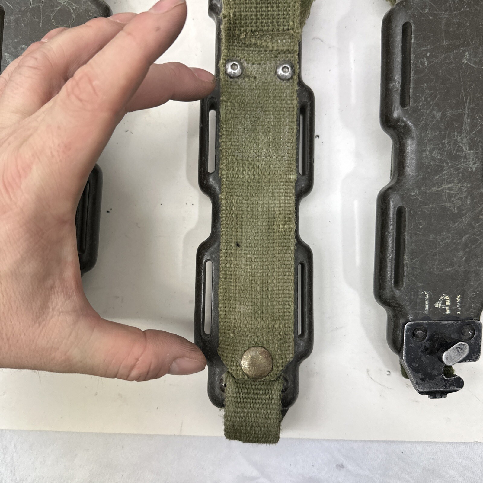 USGI Early M9 PHROBIS III Military Fixed Blade Fuller C Grade Long Strap Sheath