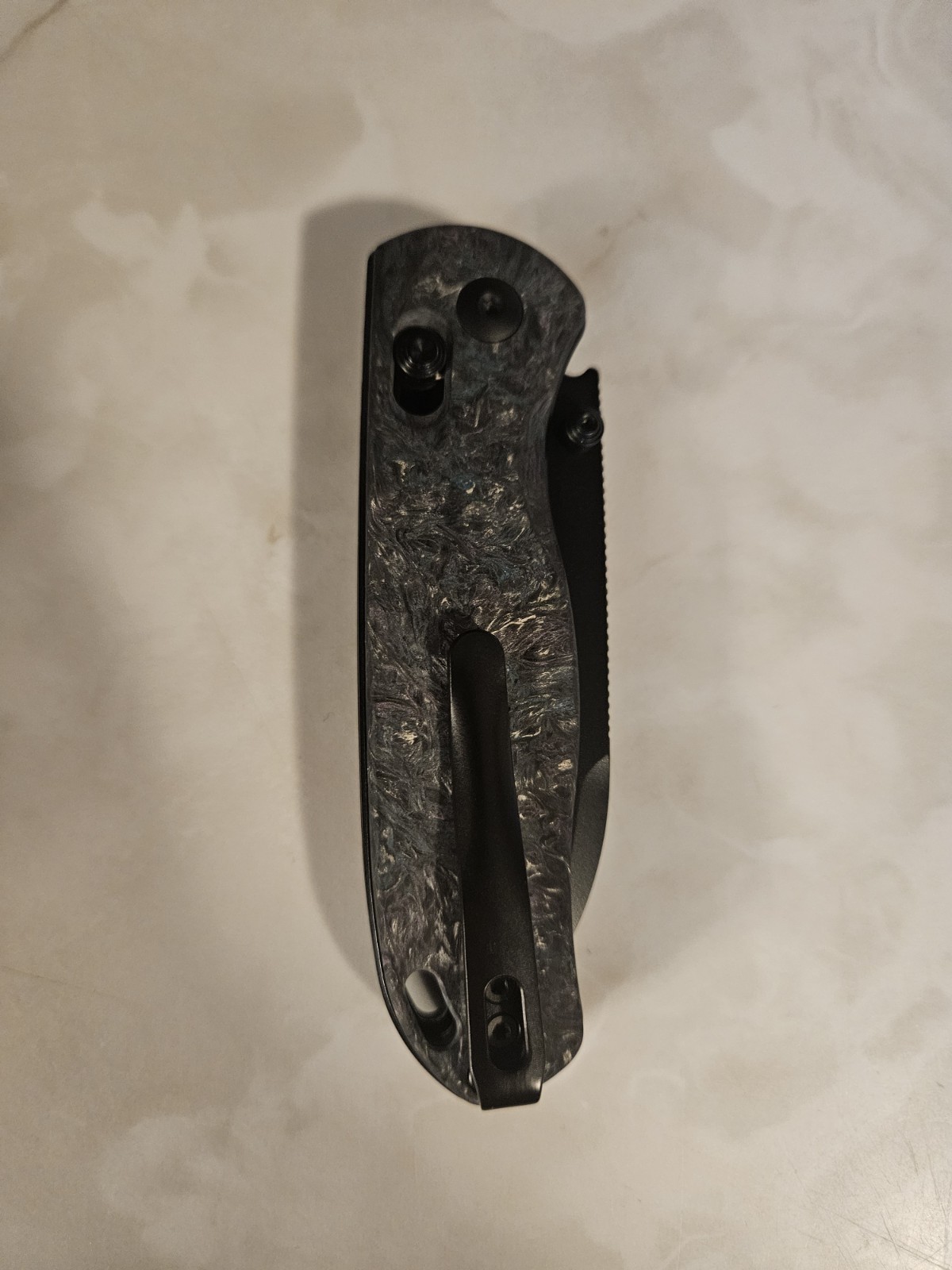 Kizer Drop Bear Medusa Dark Matter Fat Carbon Knife S35VN – NEW