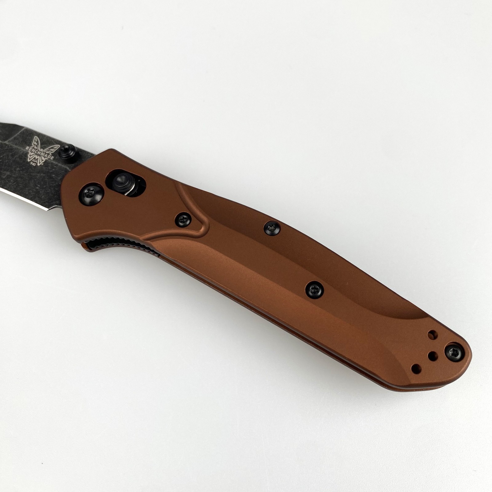 Benchmade 940BK-03 Osborne Knife Burnt Copper Aluminum MagnaCut Folding Knife