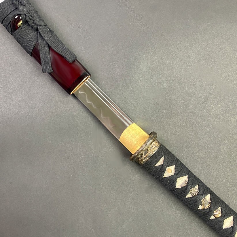 Musashi Bamboo «Fast Cutter» Lightweight Hand Forged Burgundy Katana Sword