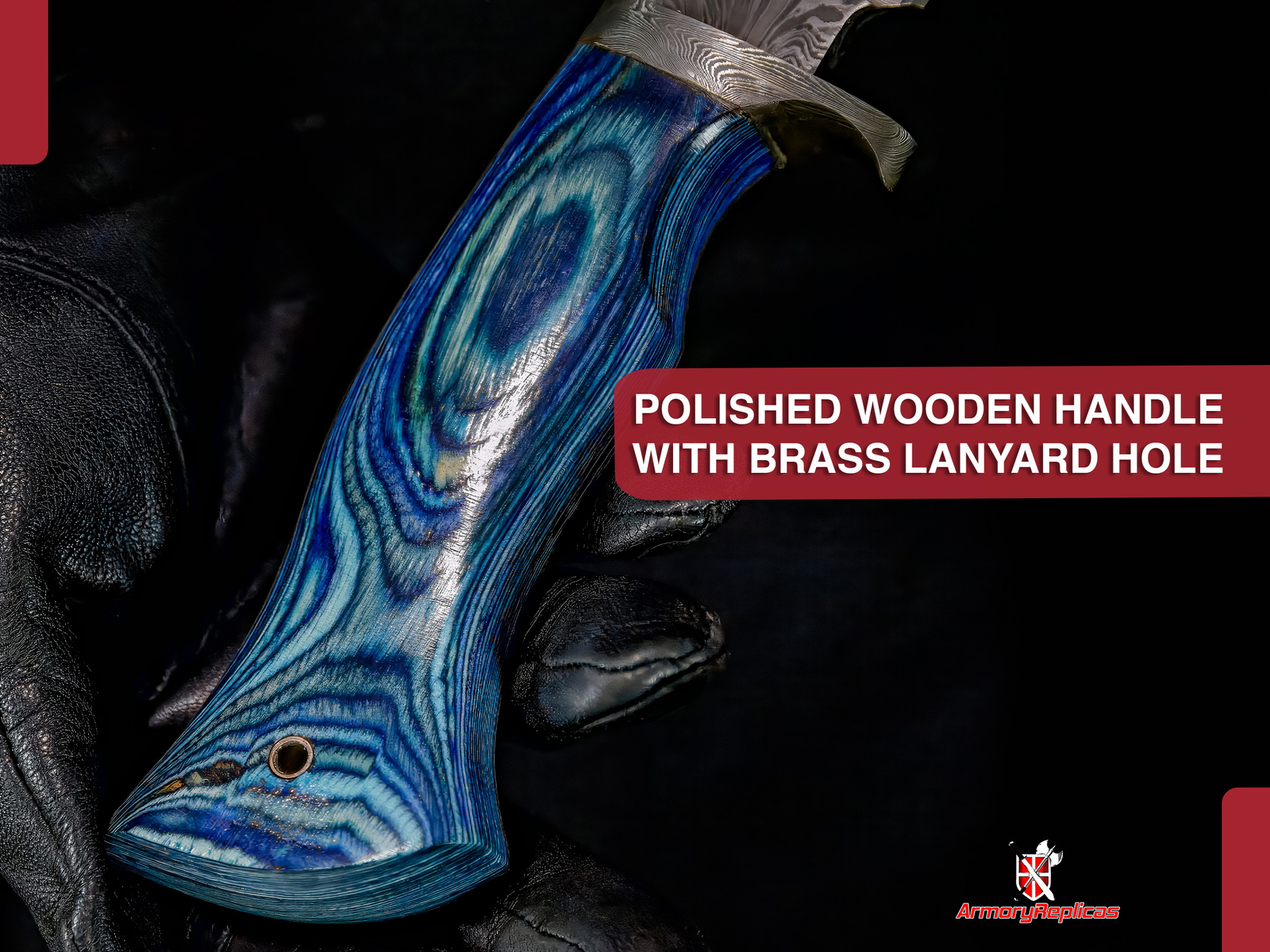Custom Handmade Twist Damascus Steel Hunting Knife w/ Hand Tooled Leather Sheath