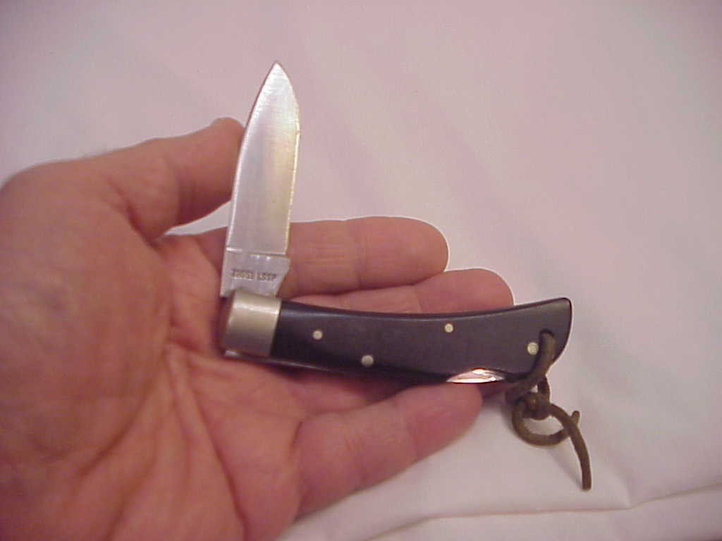 RARE & VINTAGE CASE XX SLICK BLACK LOCKBACK Pocket KNIFE 10 DOT 21051 LSSP