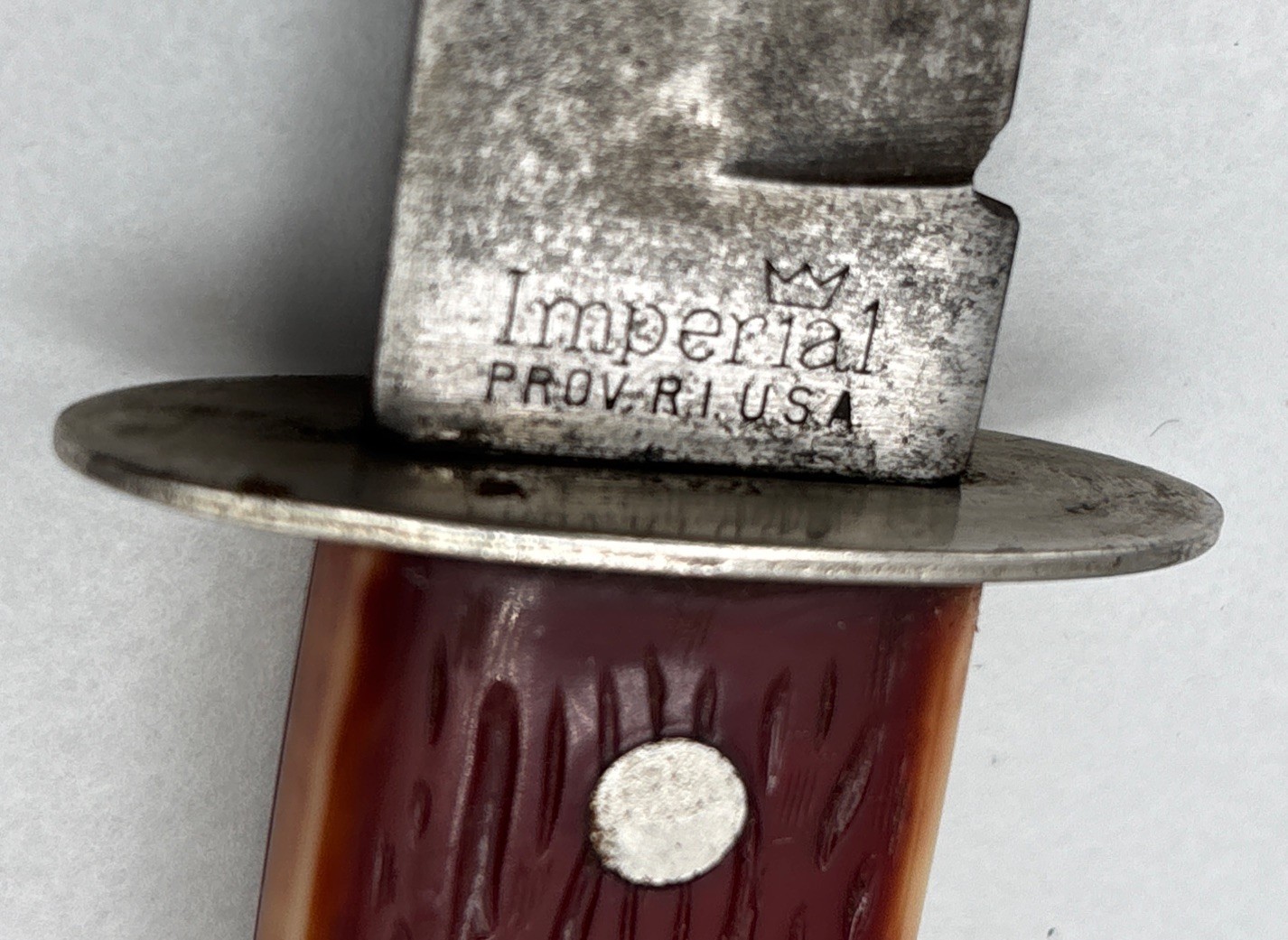 Vintage Imperial Stag Head Series Fixed Blade Hunting Knife & Pocket Knife