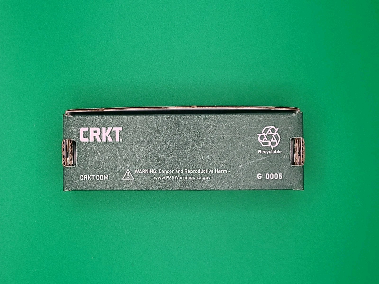 CRKT Scribe Model 2425k Black Upgraded D2 Blade / Fixed Blade New In Box