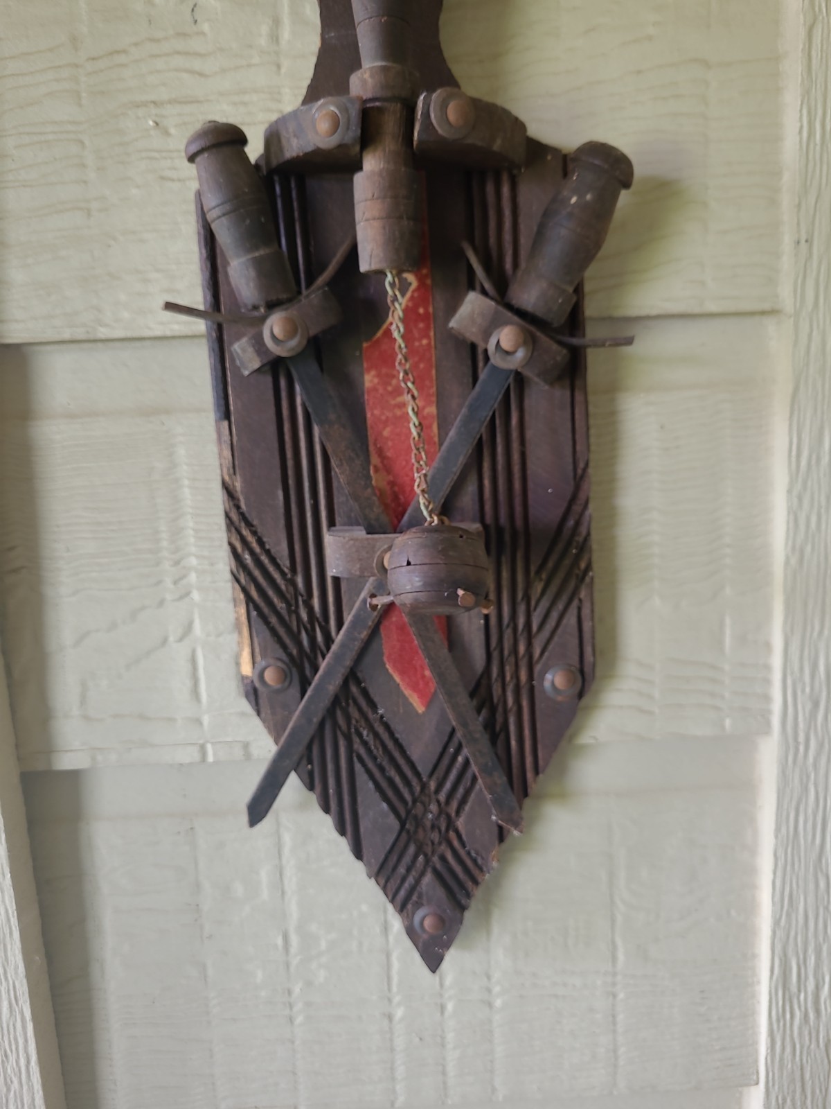 Vintage Midieval Sword & Mace Display Wall Decor 18 inch