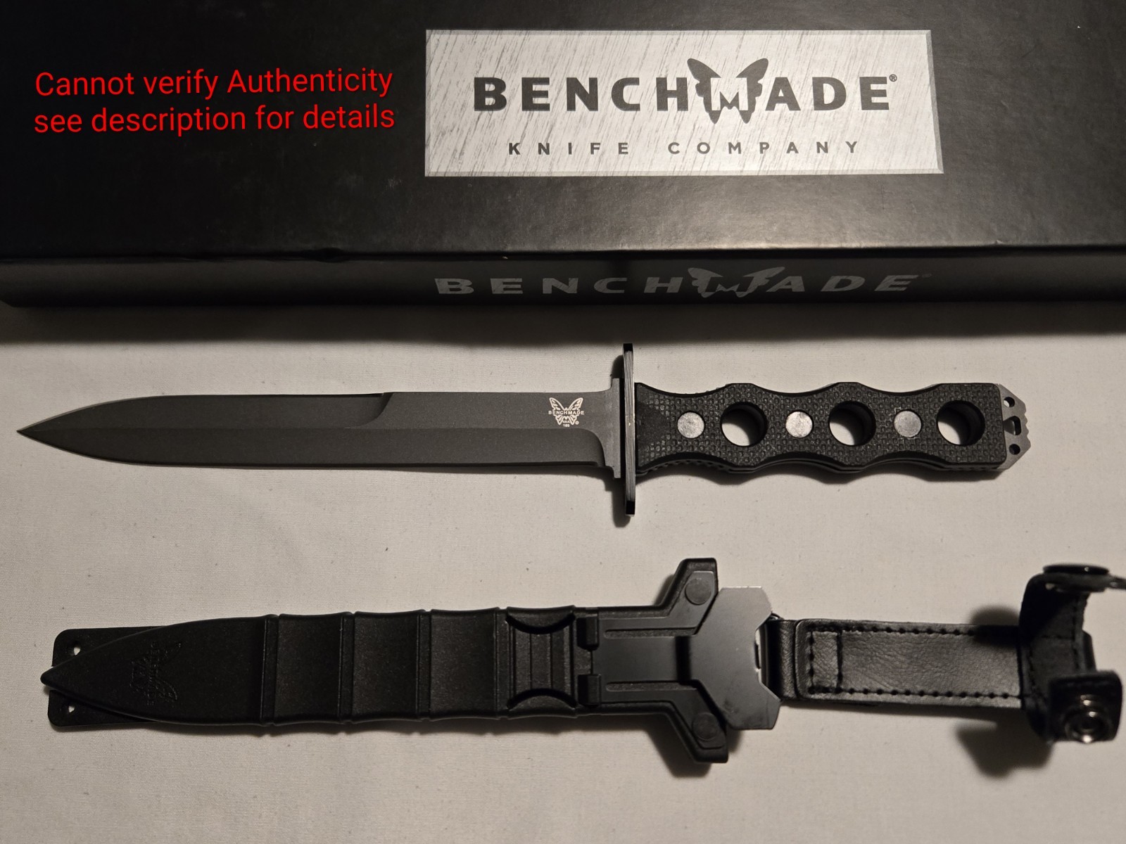 DAT Selling 185BK-1 SOCP Fixed Blade Knife, Tactical, Survival, Edc. UGLYBOX!!!