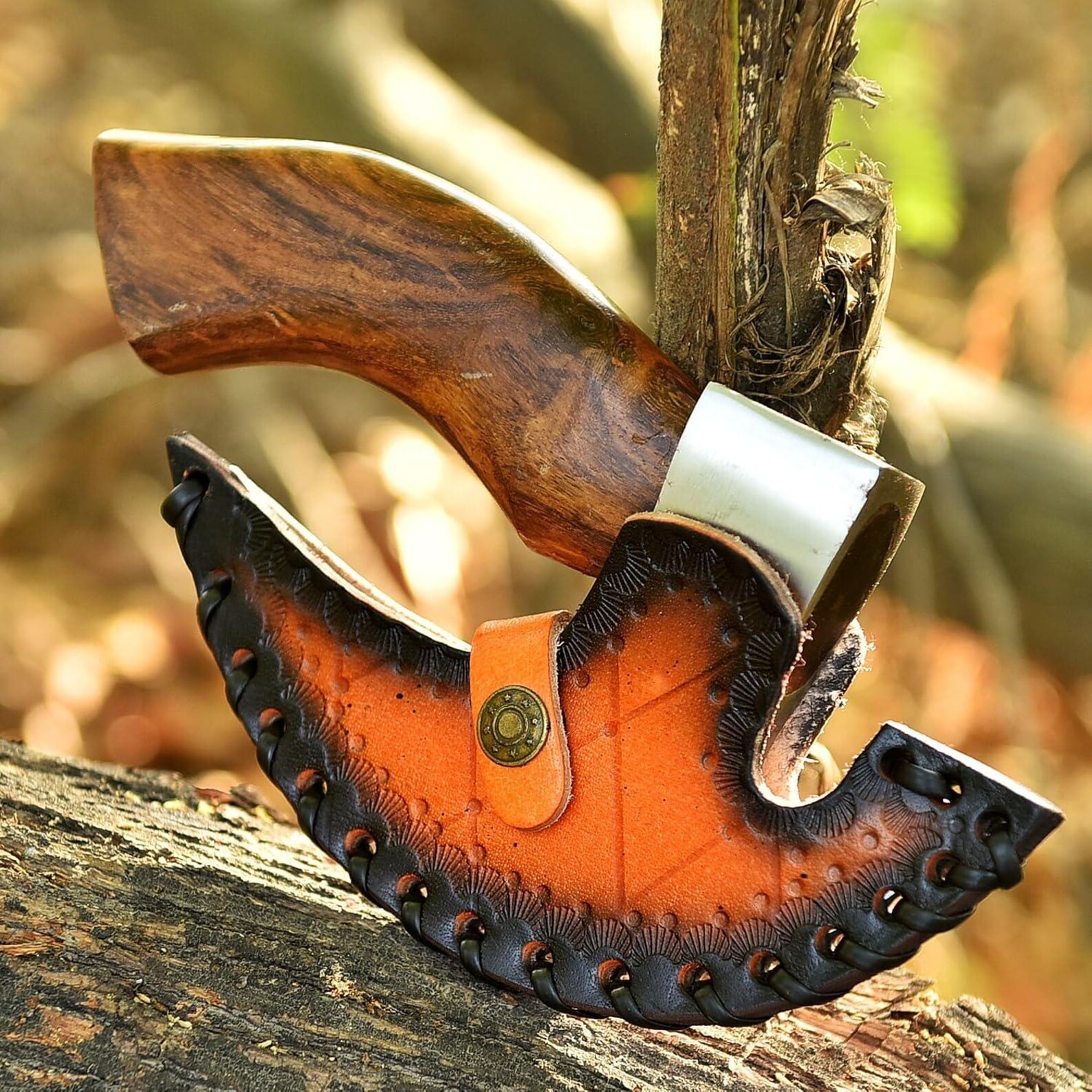 Small Viking Pizza Cutter Axe Gift Set Carbon Steel Pizza Axe Mini Celtic Knife