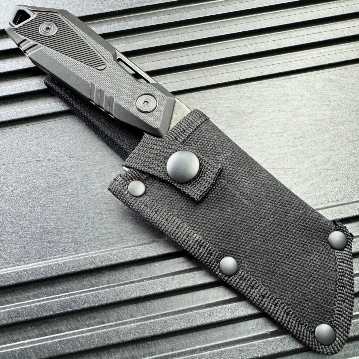 8.5″ Military Tactical Survival Camping Hunting Cleaver Fixed Blade Knife NEW