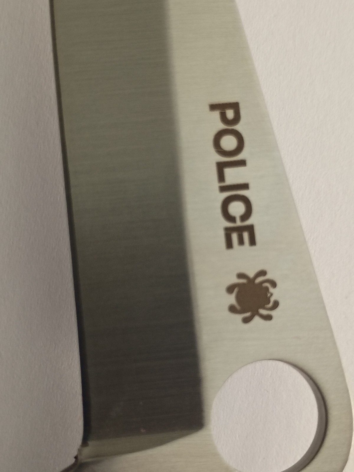 Spyderco Police Pocketknife VG-10 Blade G10 Handle Plain Edge Lockback Clip
