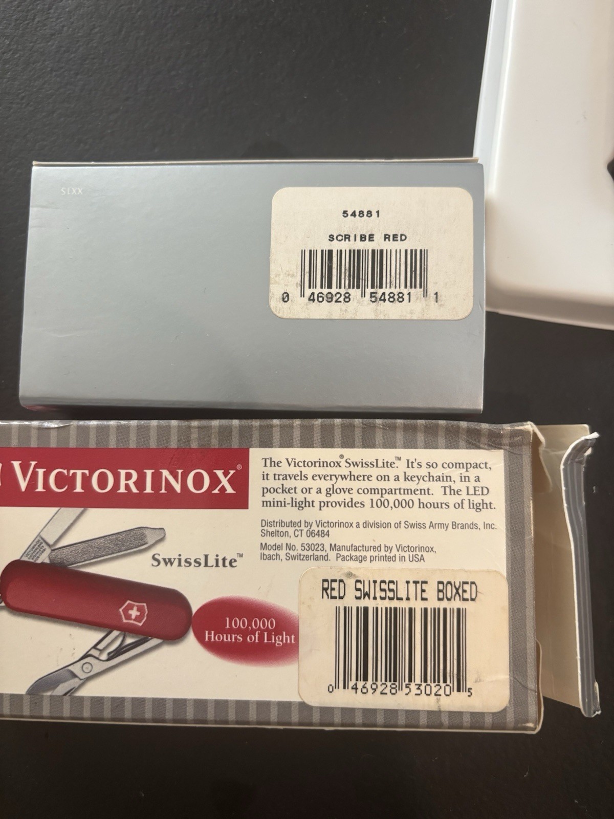 Victronox Scribe New. Swisslite New. USB Classic. 3 Knives One Price