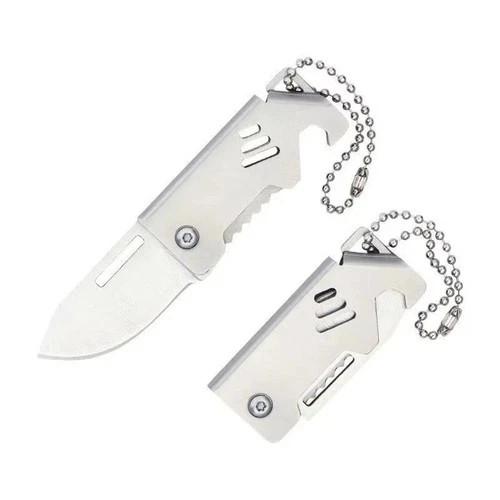 Mini EDC Foldable Pocket Knife Keychain Survival Tool Bottle Opener || US SELLER