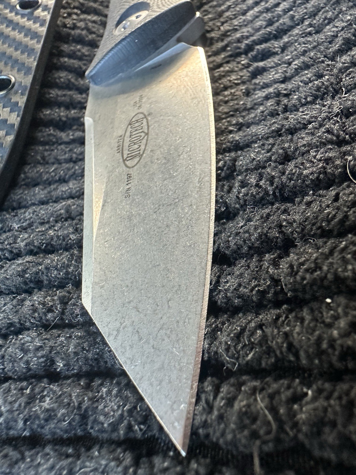Microtech Socom Alpha Mini Fixed Blade Knife Warcom M390 Carbon Kydex 06/2024