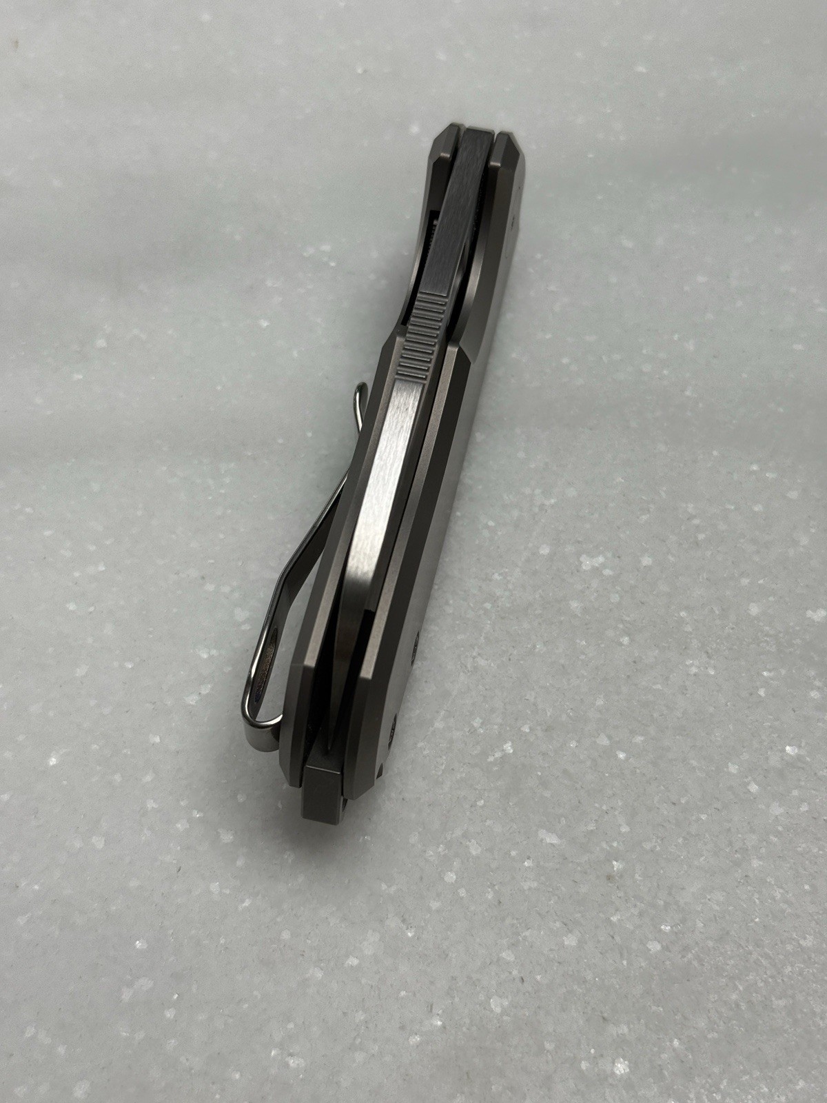 Urban EDC F5.5 Pocket Knife Full Ti M390 Flat Grind Rare Good Condition