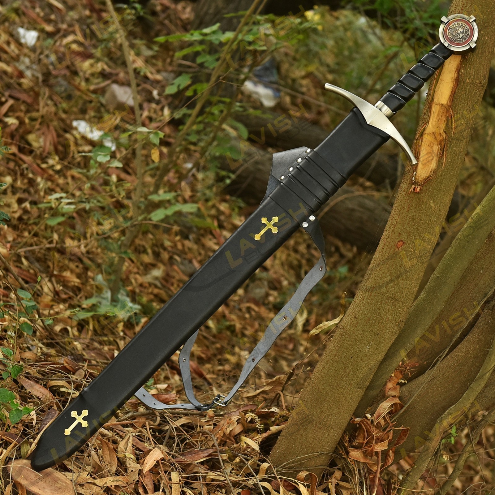 Knights Templar Accolade Sword Medieval Crusader Replica War Sword