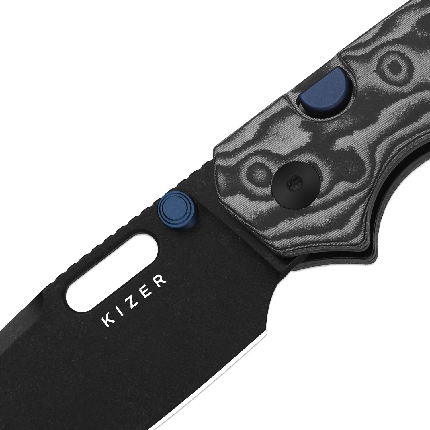 Kizer Outposter Folding Pocket Knife Nitro-V Blade Micarta Handle V3802BDA2