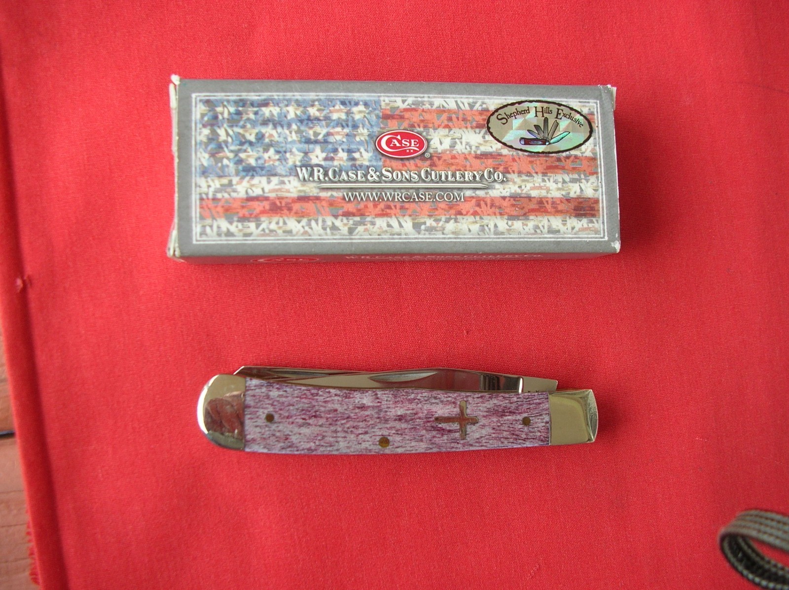 CASE XX 6254 TRAPPER SMOOTH CABERNET BONE HANDLES 2012 KNIFE J