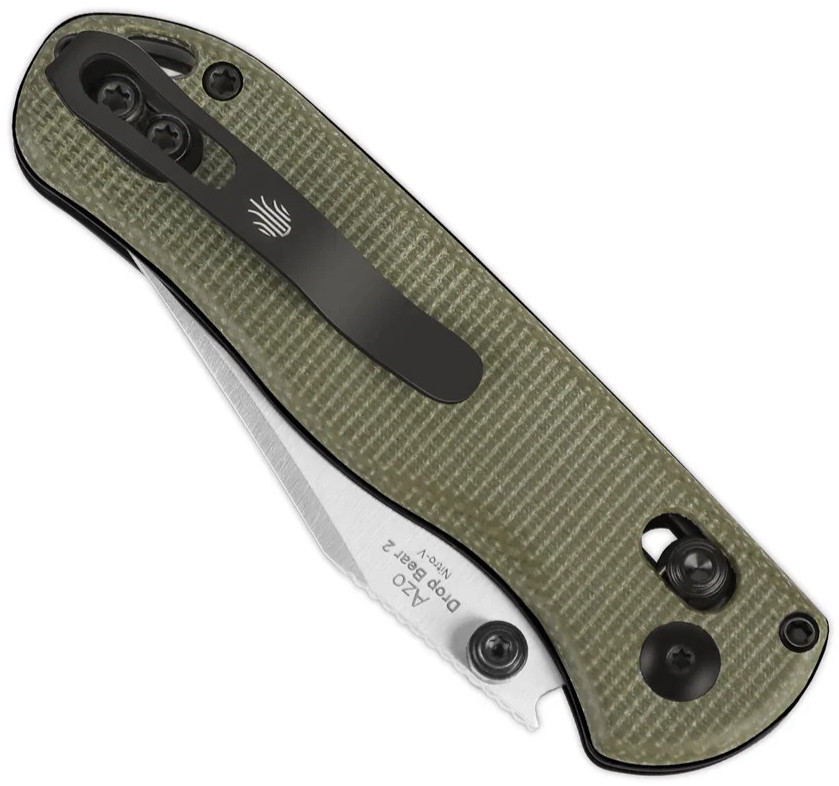 Kizer Cutlery Drop Bear 2 Folding Knife 2.88″ Nitro V Steel Blade Micarta Handle