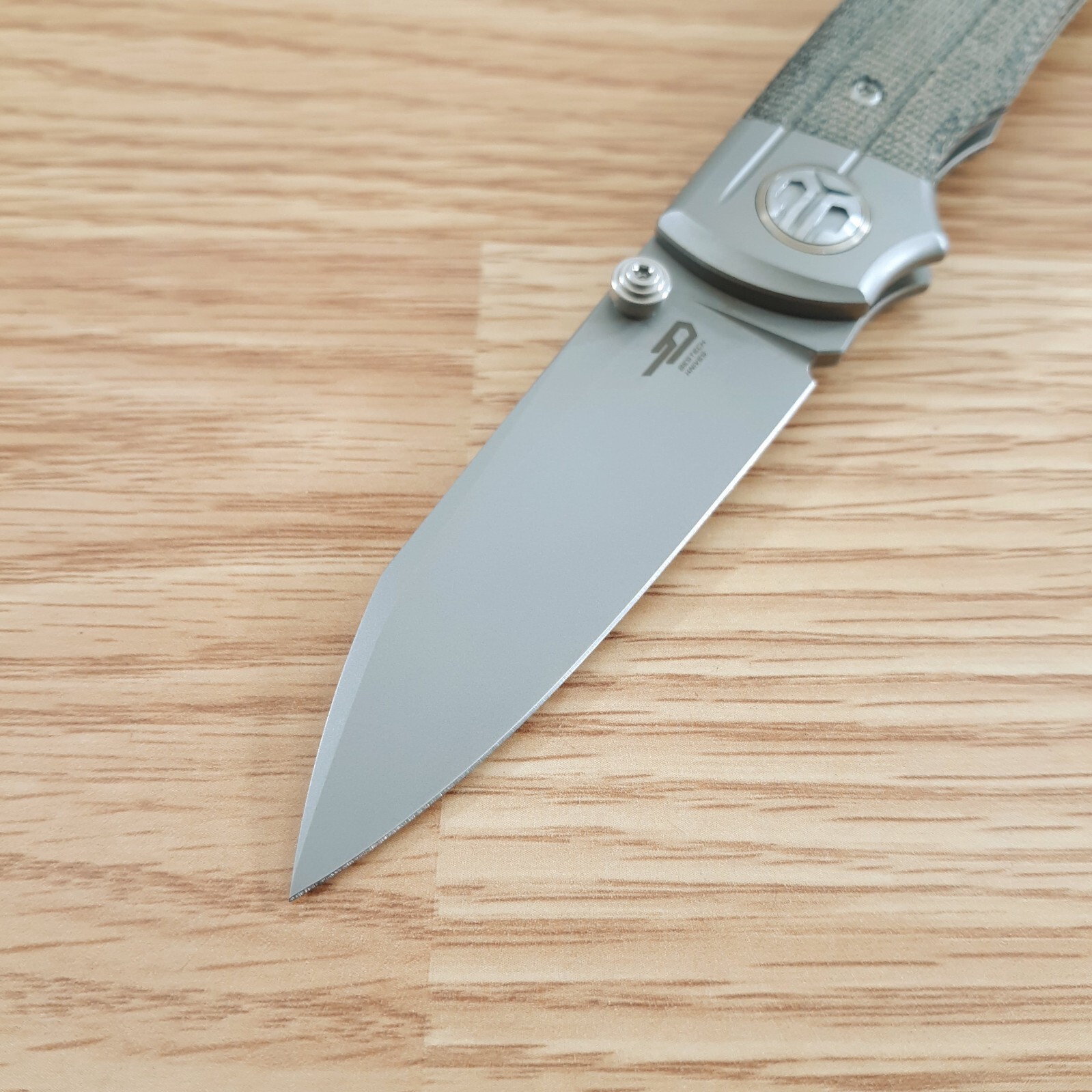 Bestech Knives Tonic Inset Folding Knife 2.88″ M390 Steel Blade Titanium/Micarta