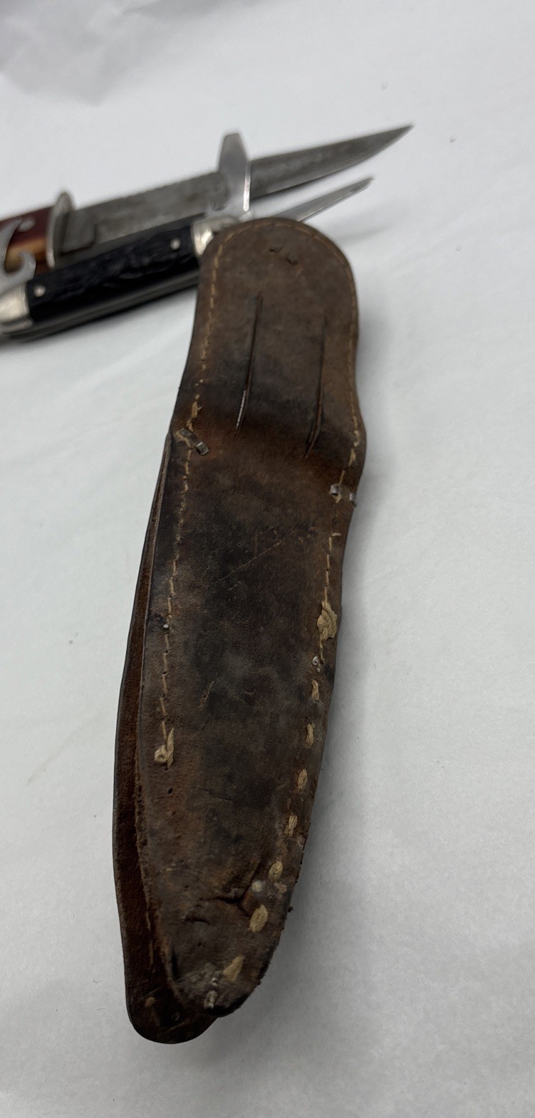 Vintage Imperial Stag Head Series Fixed Blade Hunting Knife & Pocket Knife