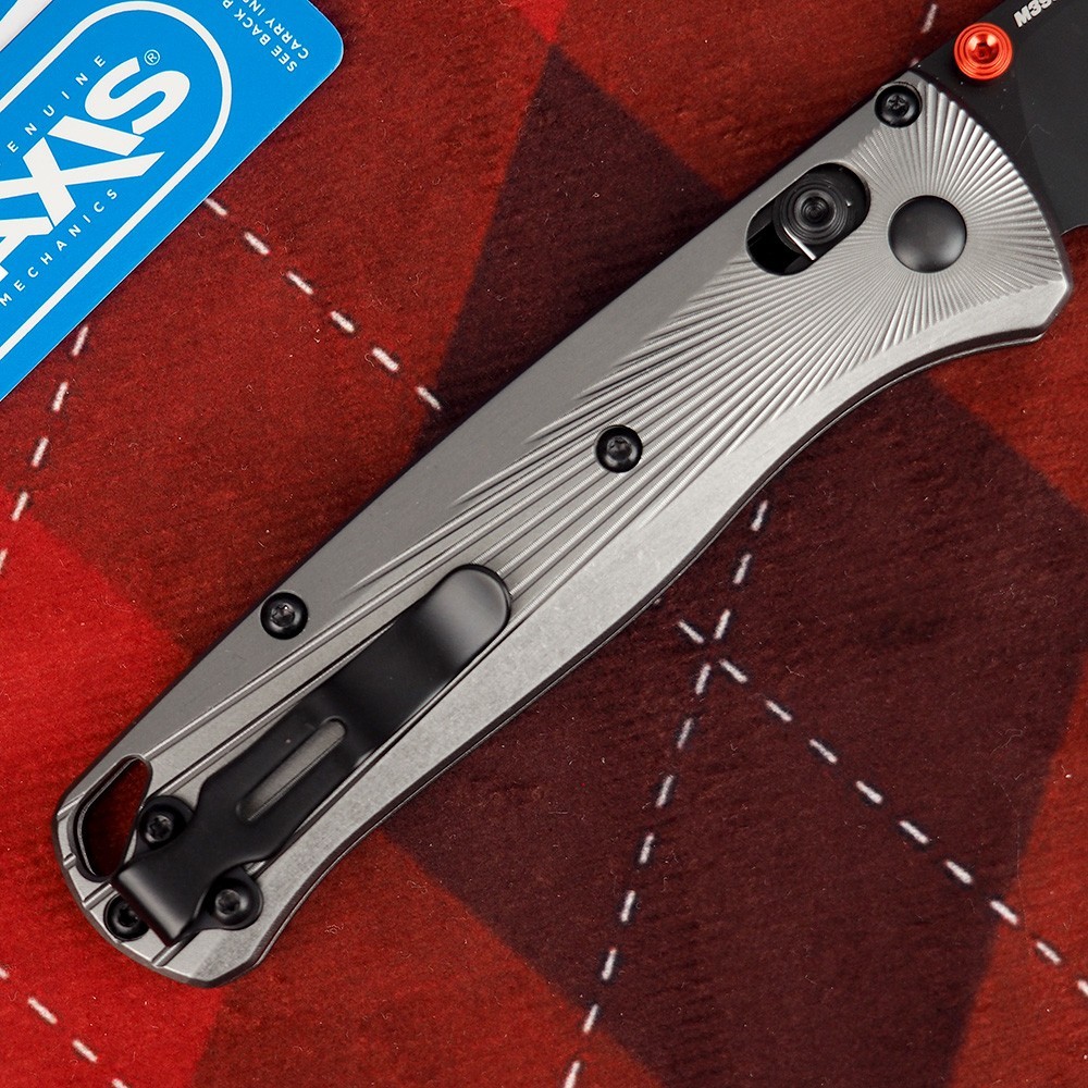 Benchmade Bugout 535BK-4 Gray Aluminum M390 Stainless Steel Folding Knife