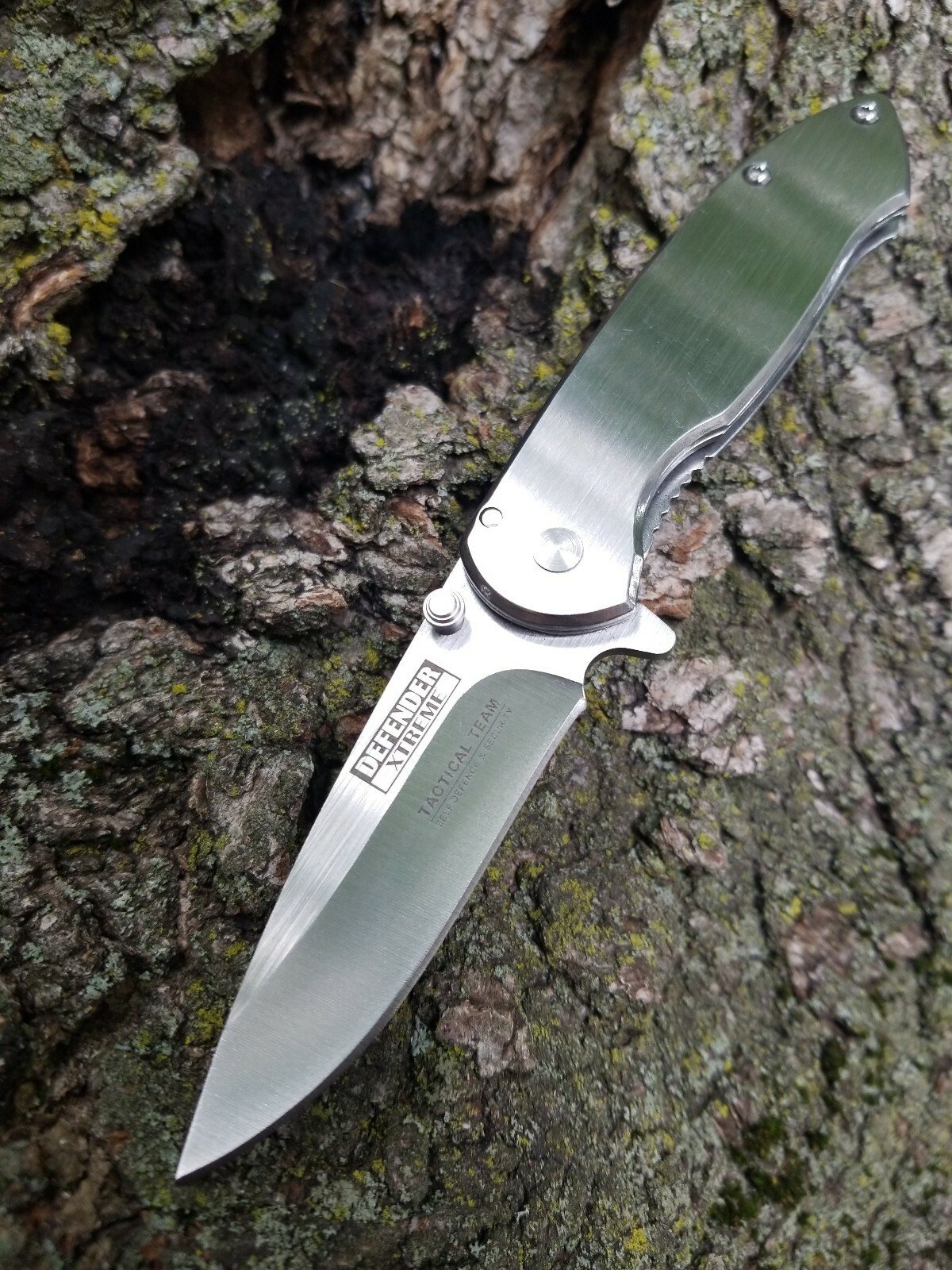 Spring Assisted Pocket Knife Metallic Gray Small Guys Ladies EDC 3CR13 👀😎😍