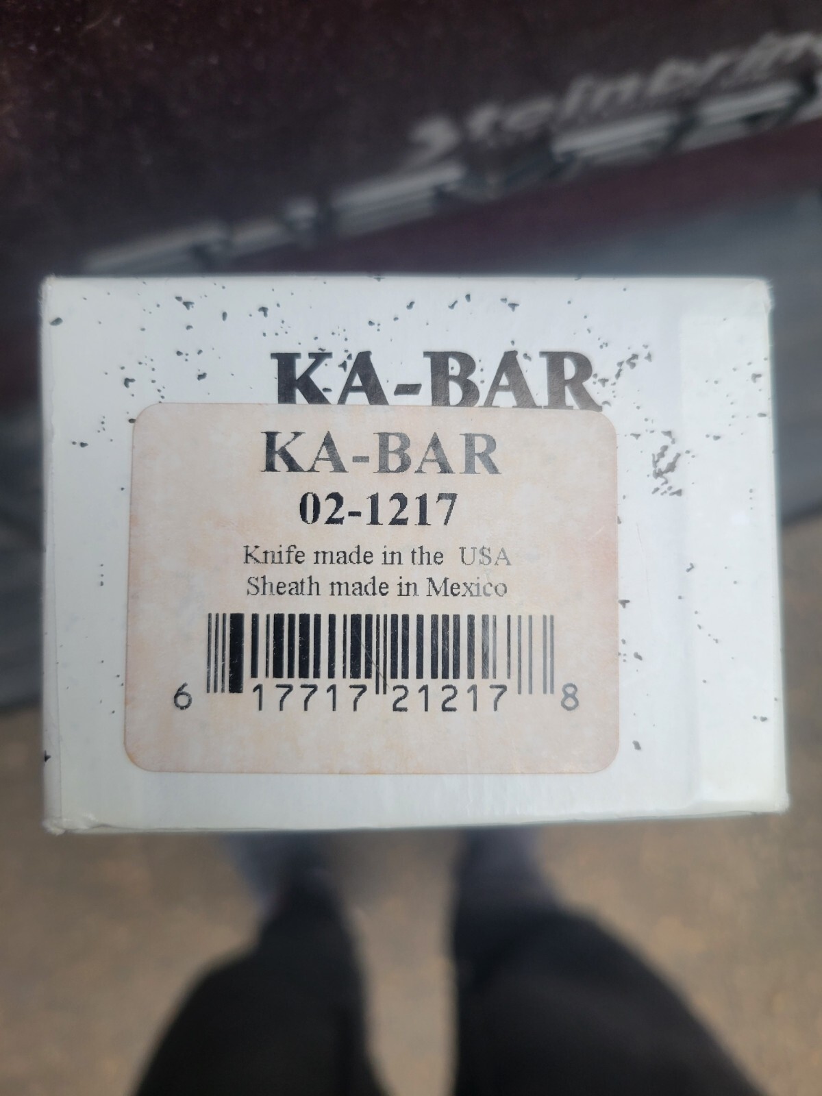 KaBar 1217 Fighting/Utility Knife USMC Leather Sheath Straight Edge
