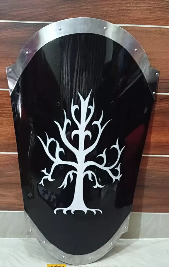 Medieval Black Base Tree Painted Cosplay Armor Reenactment costume shield