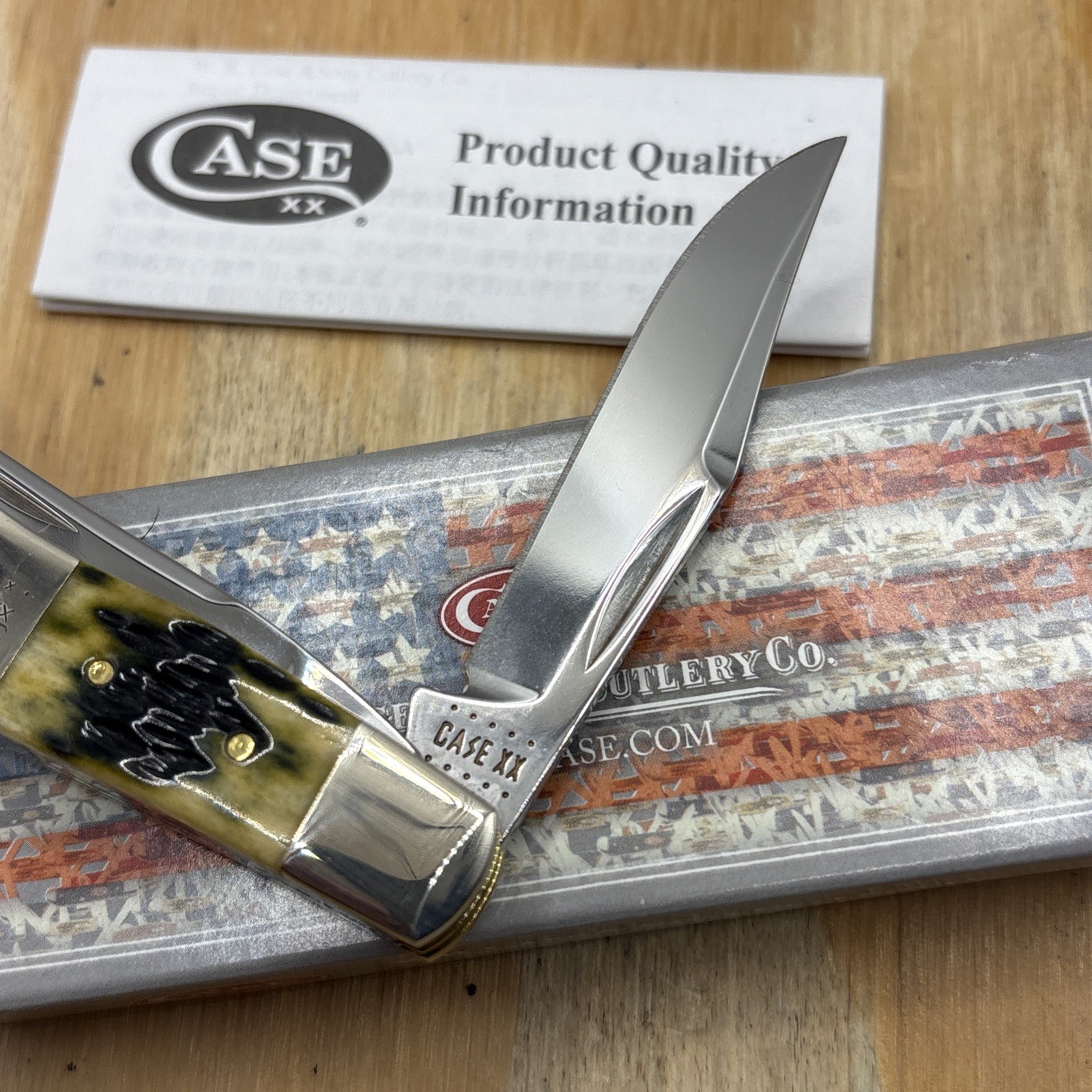 Case XX 2020 TB62110 Tony Bose Green Bone Cigar Band Saddlehorn Knife NIB