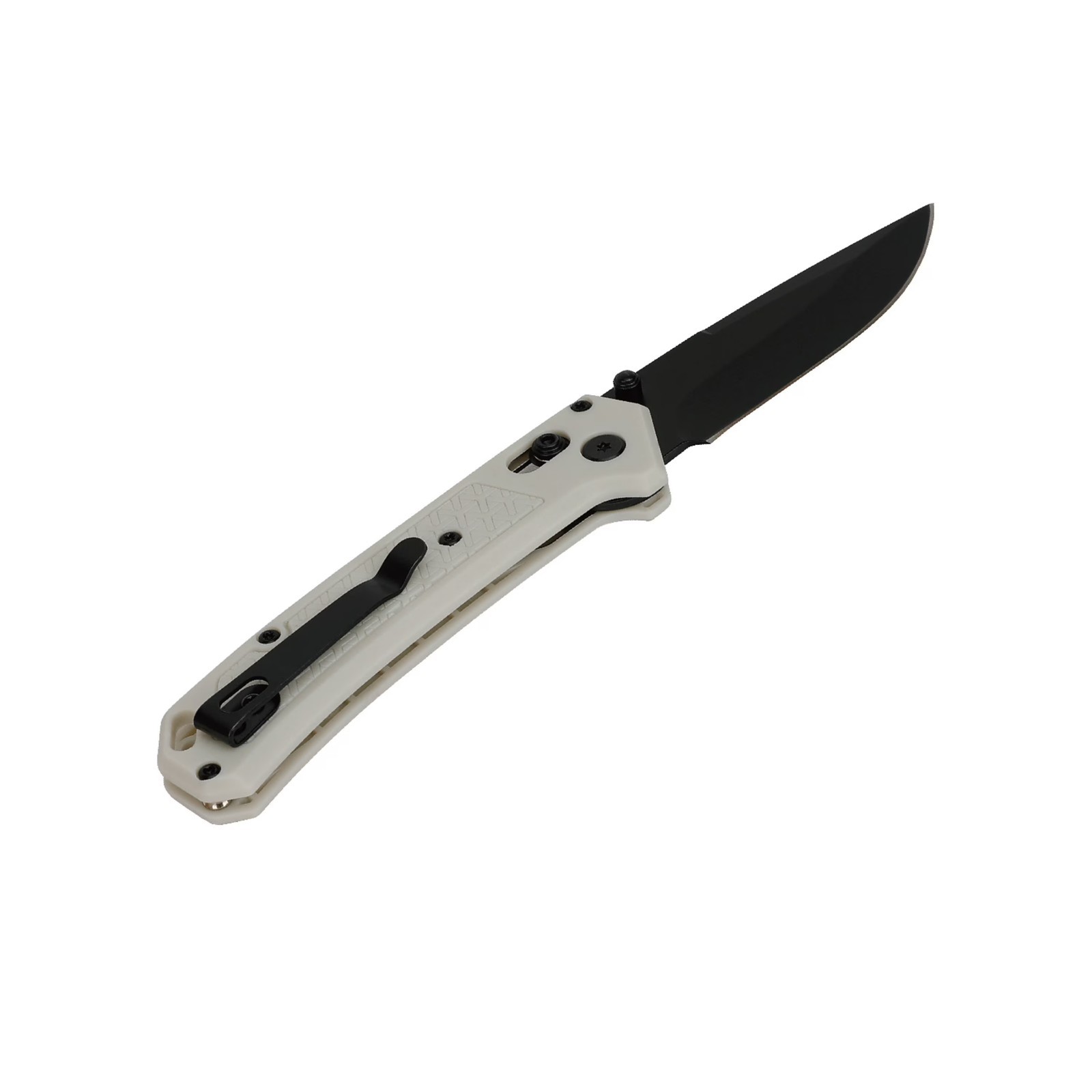Ozark Trail Glacier 7.5 Inch Folding Knife White w/ Shaft Lock