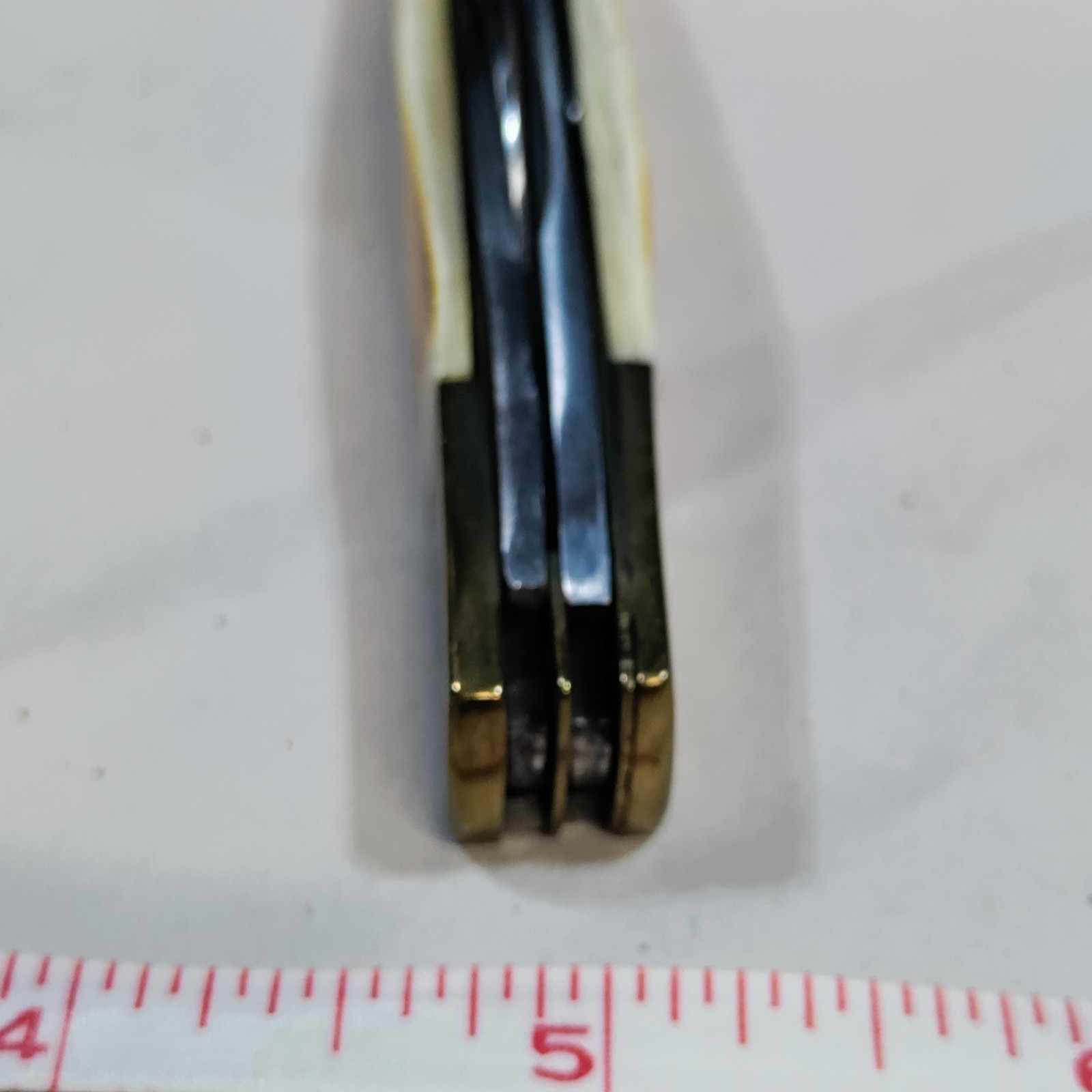 BONE HANDLED Pocket Knife – 4 Stainless Steel Blades Art NO 2038 In Box Pakistan