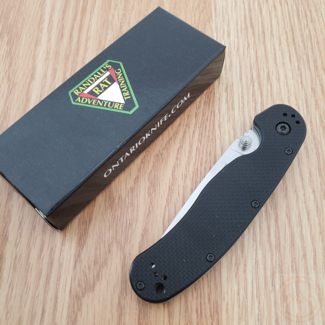Ontario RAT 1.5 Folding Knife 3.25″ MagnaCut Stainless Blade Black G10 Handle
