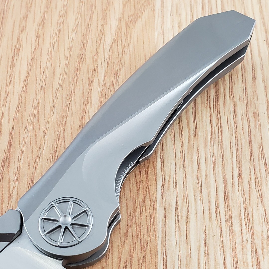 Rike Knife Tissto 1 Folding Knife 3.75″ Bohler M390 Steel Blade Titanium Handle