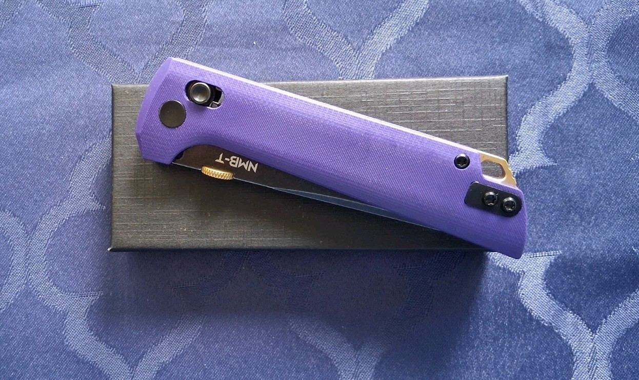 *NEW*🔥 NORTH MOUNTAIN BLADE- Chop 2 Knife w/Black D2 Blade & Purple G10 Handle