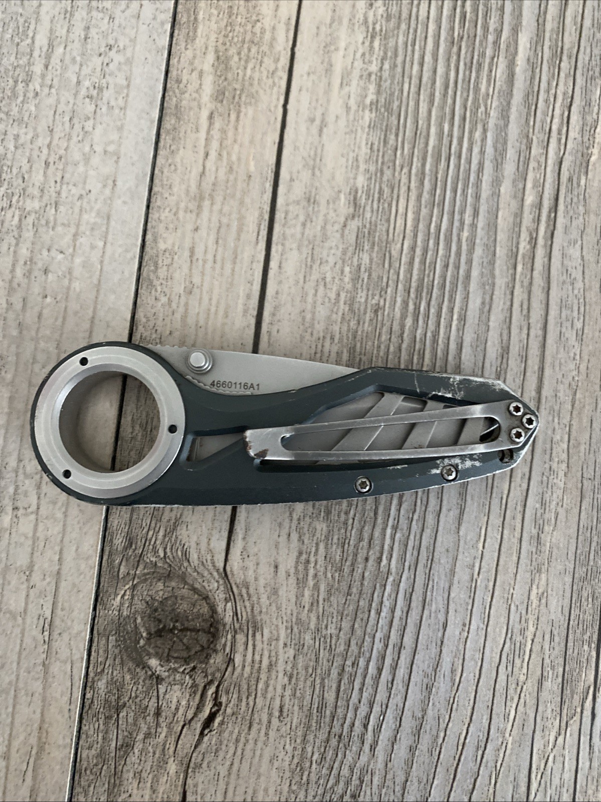 GERBER 4660116A1 GRAY METAL LOCKING TACTICAL KNIFE BELT CLIP