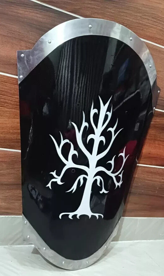 Medieval Black Base Tree Painted Cosplay Armor Reenactment costume shield