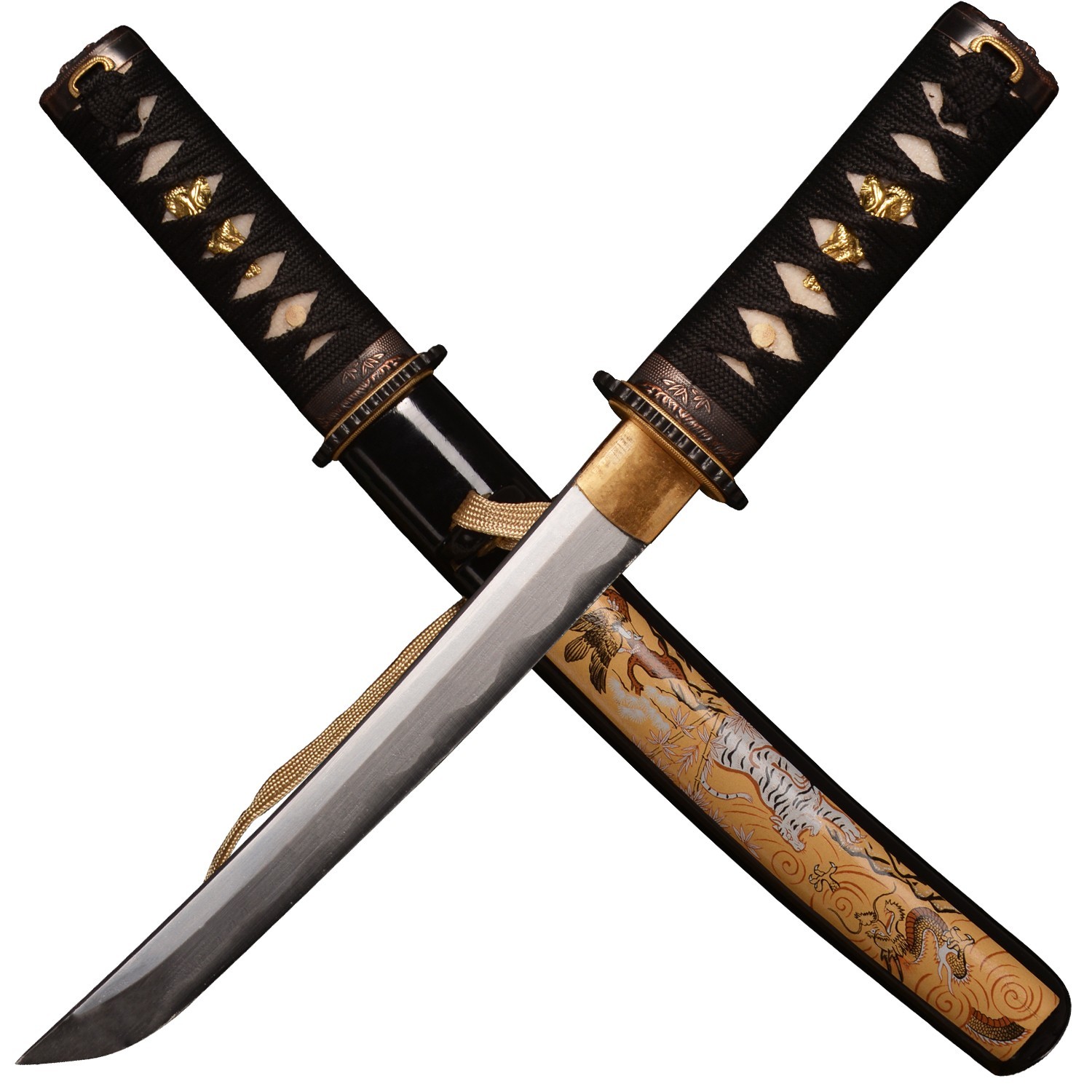 17 in Mini Katana/Little Samurai Short Sword/Tanto Japanese Style/Carbon Steel C
