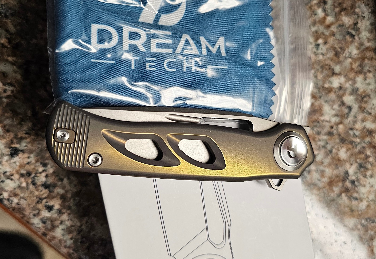 Dreamtech M390 Drop Point Bronze Titanium