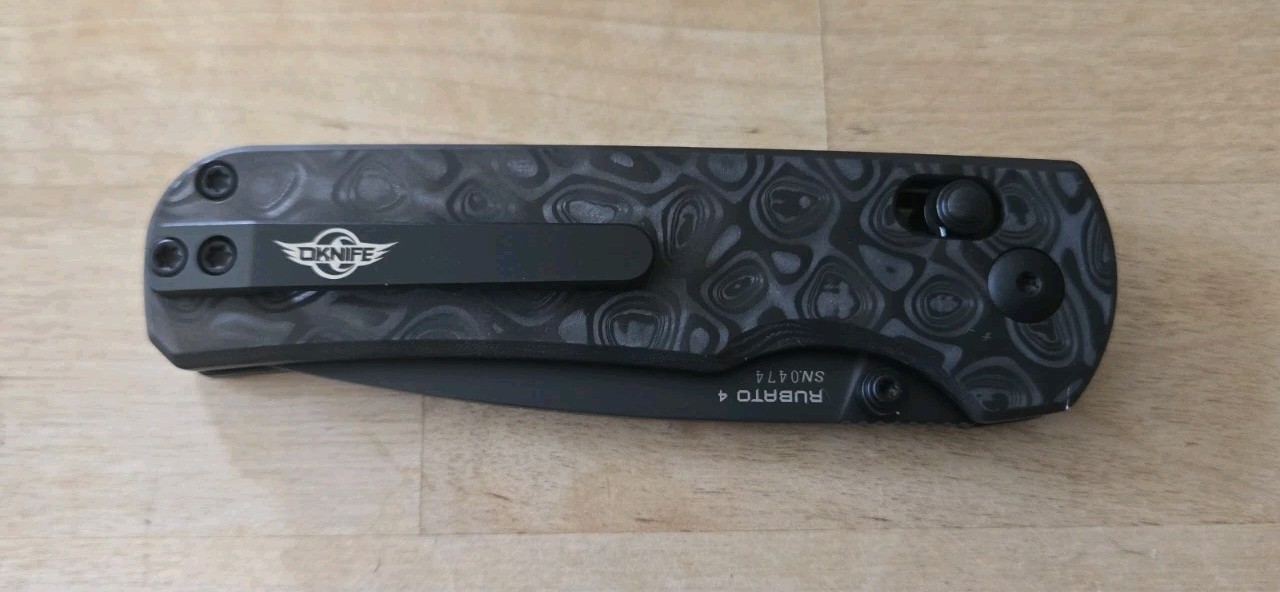 Oknife Limited Edition Rubato 4 Rail Lock Folding Knife Carbon Fiber CPM-S35VN