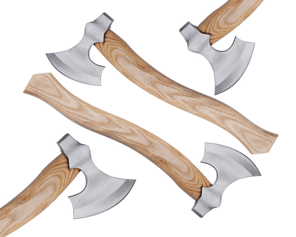 LOT OF 4 MDM CUSTOM HAND ENGRAVE SPLITTER COMBAT VIKING AXE TOMAHAWK BEARD AXES
